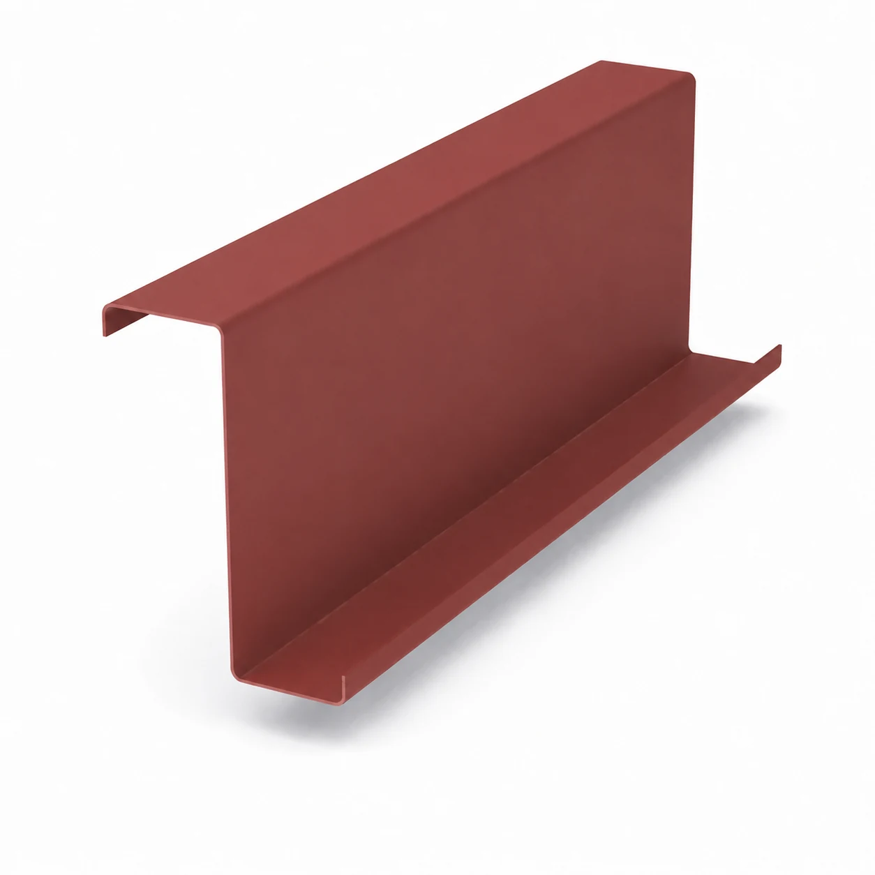 Render de Polín Z con acabado Rojo
